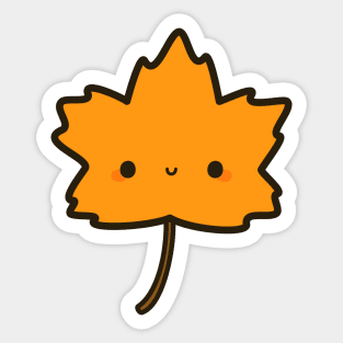 Cute autumn leaf Sticker